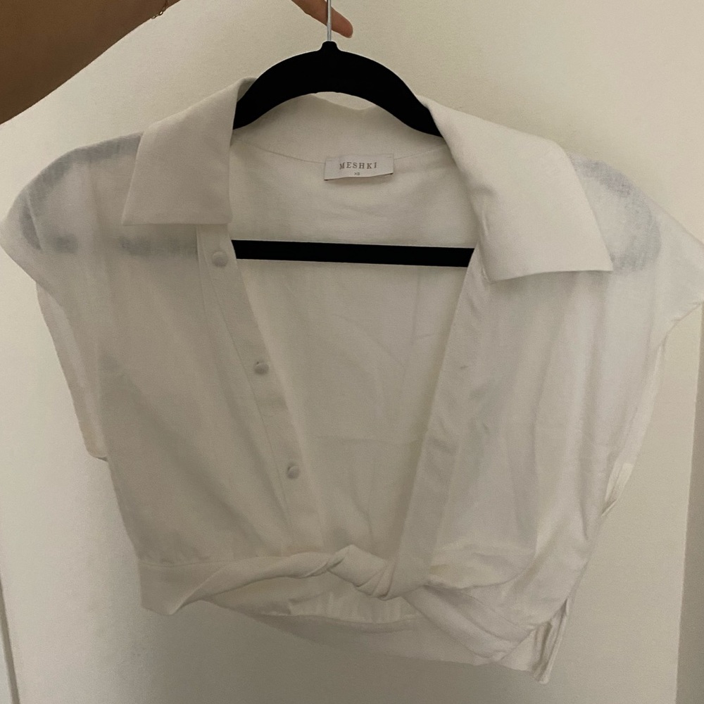 ITEM SOLD-Meshki Twist Front Top